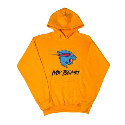 Buzo Hoodie Mr Beast Amarillo