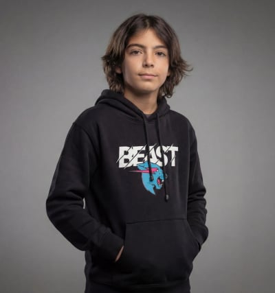 Buzo Hoodie Mr Beast Negro