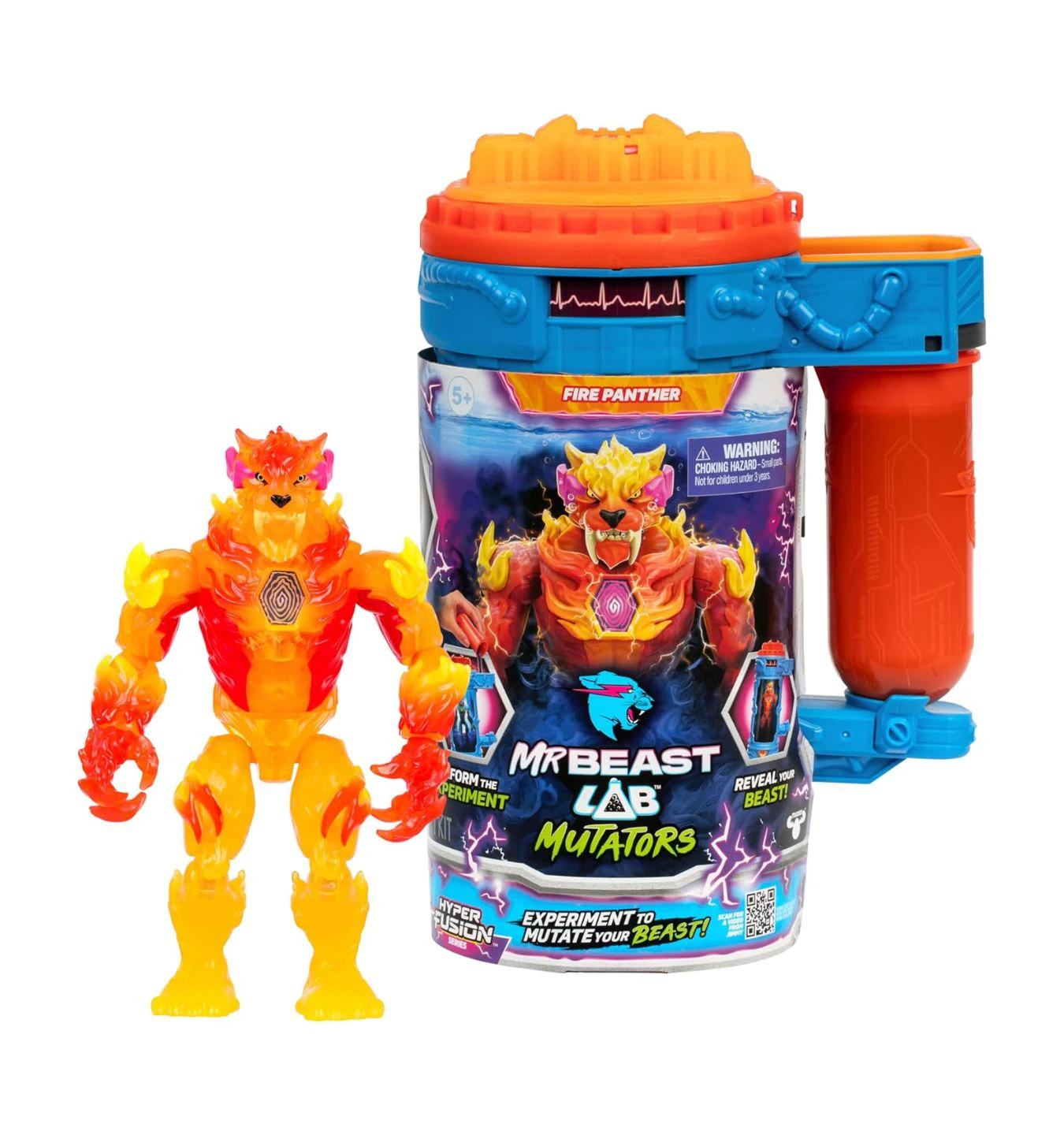 juguete mr beast lab mutators fire panther