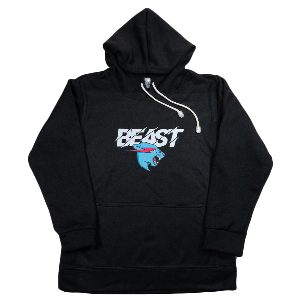 mr beast buzo hoodie negro