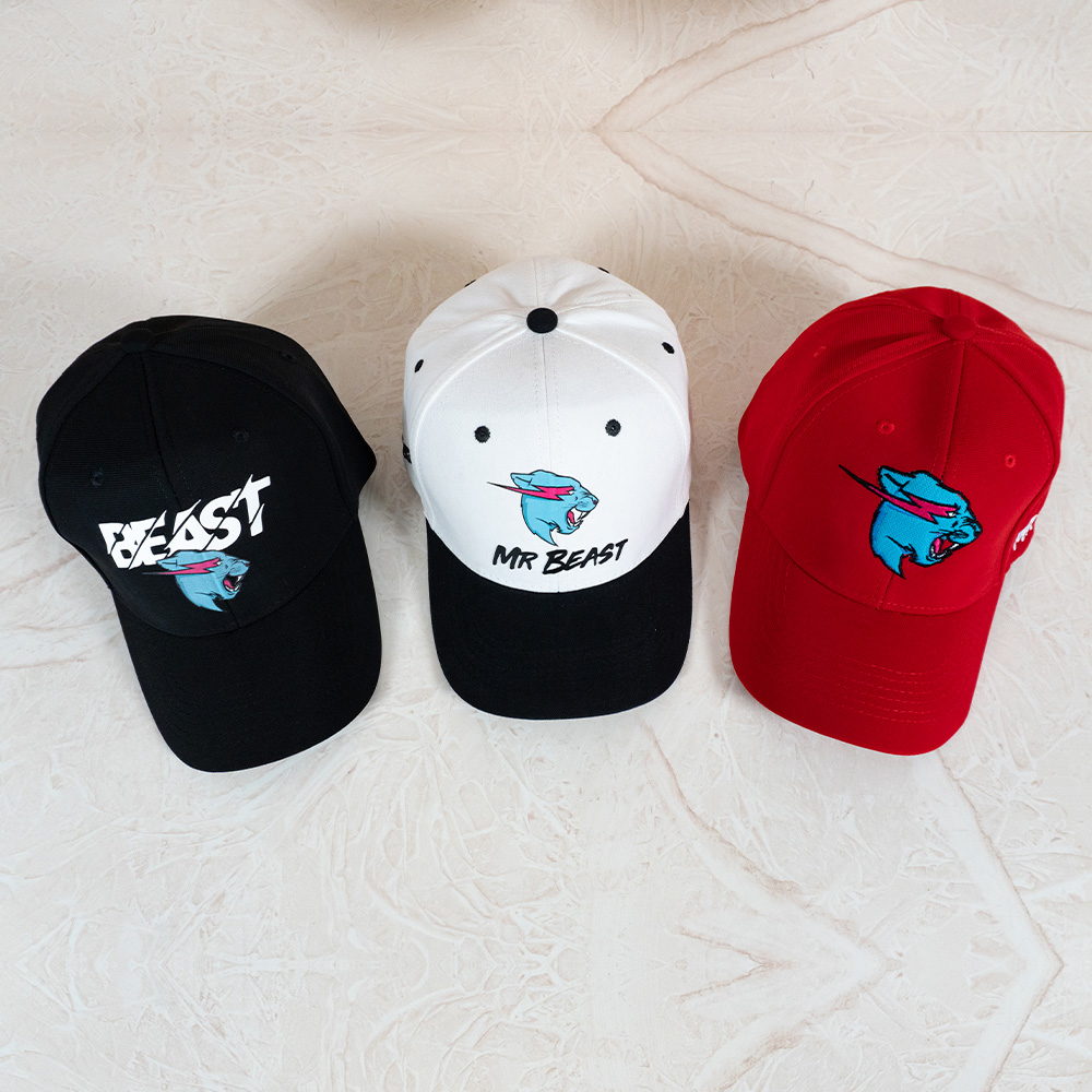 mr beast gorras cachuchas tres colores