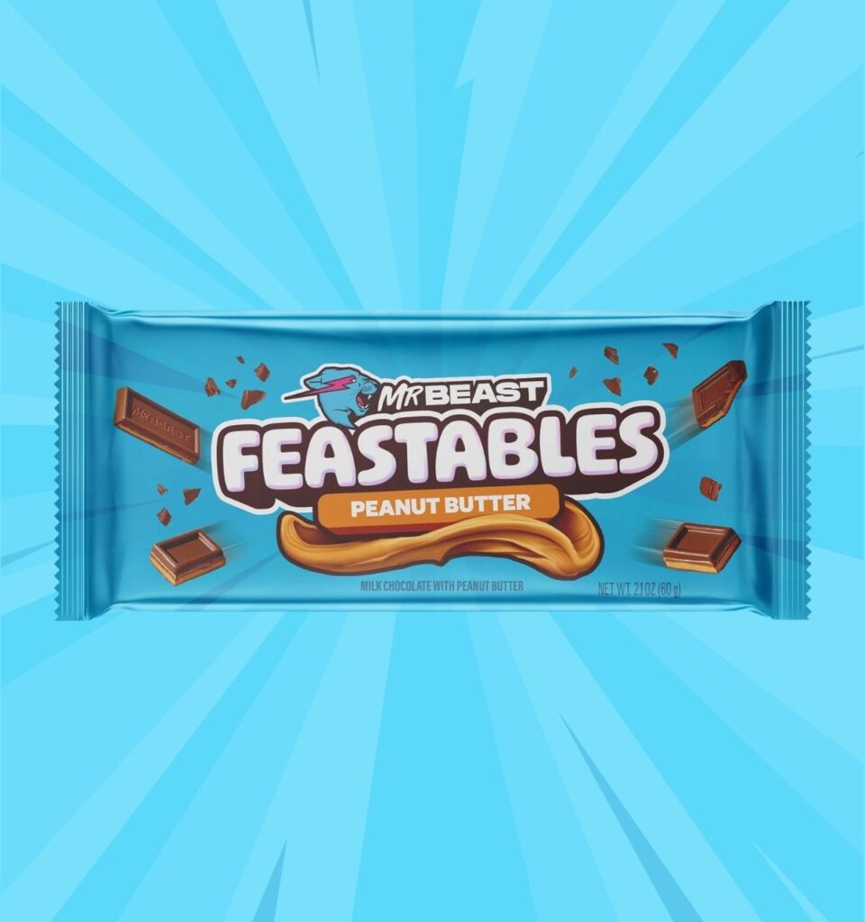 Chocolatina Mr Beast Feastables Peanut Butter Mantequilla de Maní